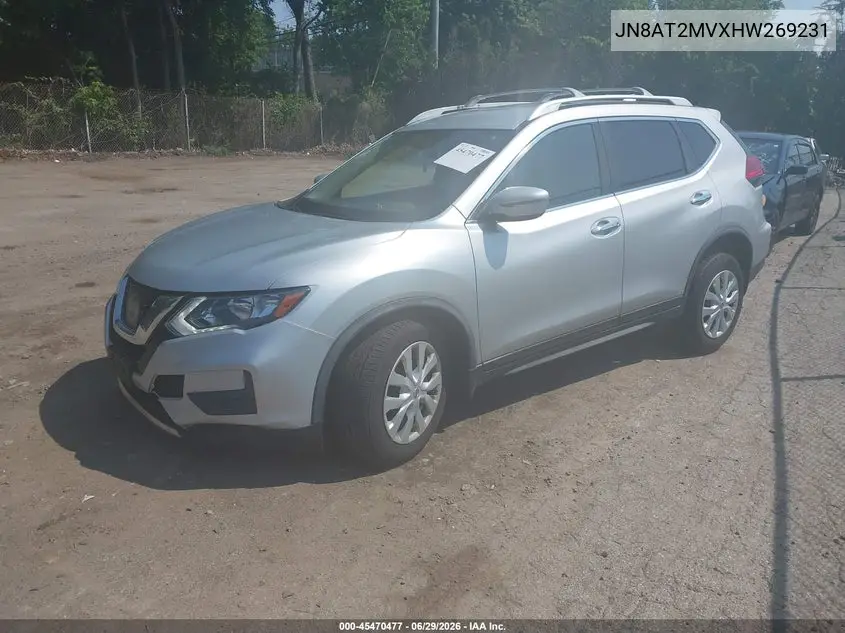 2017 Nissan Rogue S VIN: JN8AT2MVXHW269231 Lot: 45470477