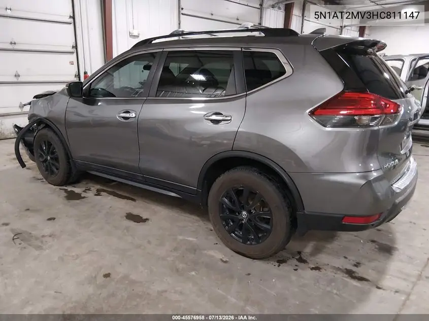 2017 Nissan Rogue Sv VIN: 5N1AT2MV3HC811147 Lot: 45576958