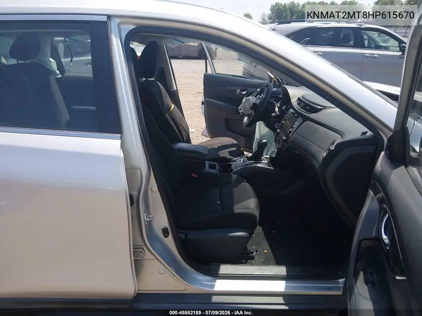 2017 Nissan Rogue S VIN: KNMAT2MT8HP615670 Lot: 45582189