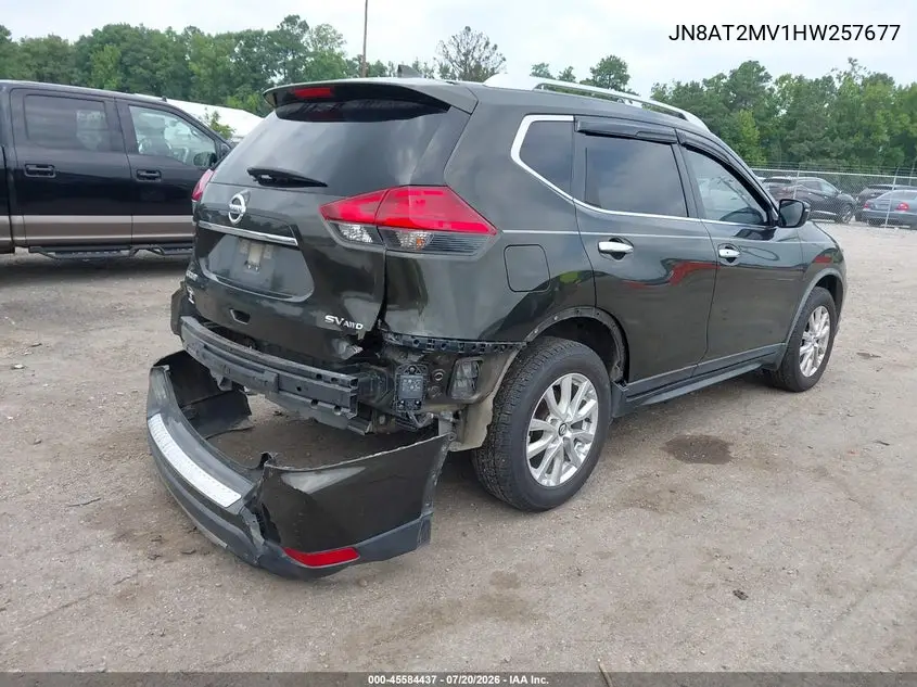 2017 Nissan Rogue Sv VIN: JN8AT2MV1HW257677 Lot: 45584437