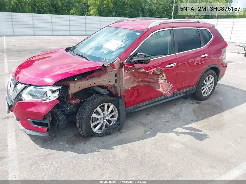 2017 Nissan Rogue Sv VIN: 5N1AT2MT3HC876157 Lot: 45588336