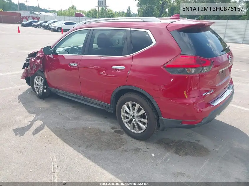 2017 Nissan Rogue Sv VIN: 5N1AT2MT3HC876157 Lot: 45588336