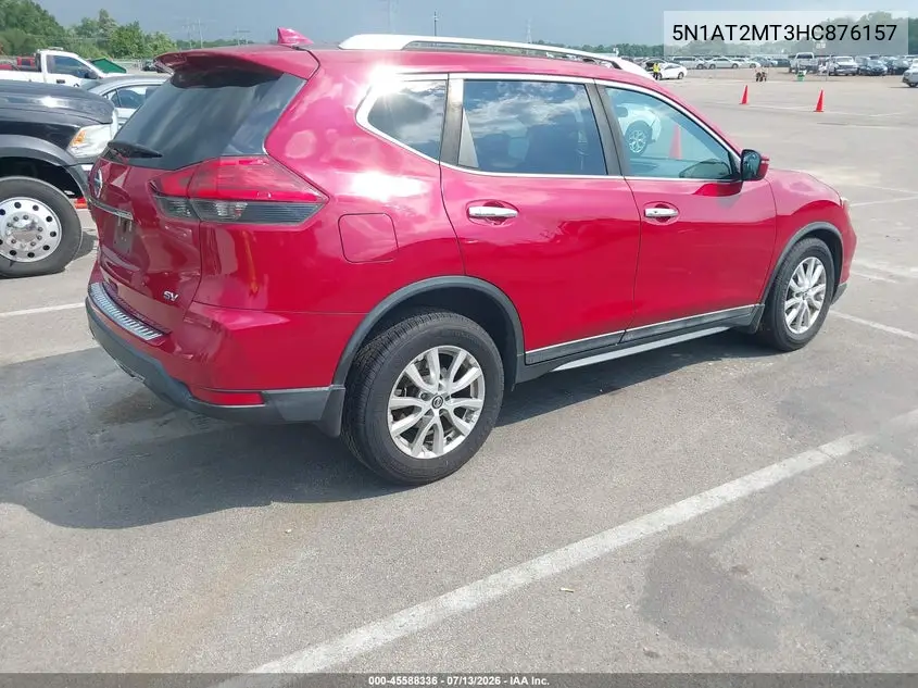 2017 Nissan Rogue Sv VIN: 5N1AT2MT3HC876157 Lot: 45588336