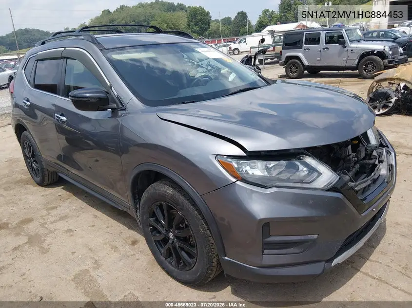 2017 Nissan Rogue Sv VIN: 5N1AT2MV1HC884453 Lot: 45669023