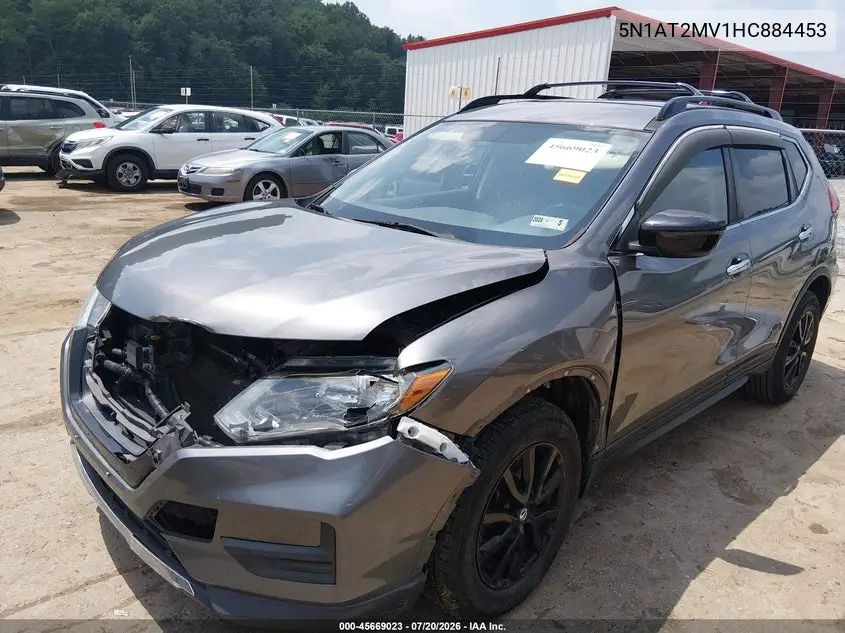 2017 Nissan Rogue Sv VIN: 5N1AT2MV1HC884453 Lot: 45669023