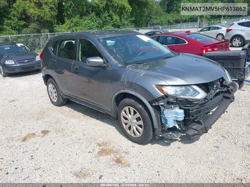 2017 Nissan Rogue S VIN: KNMAT2MV5HP613862 Lot: 45671522