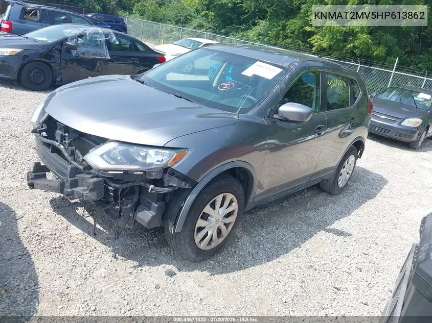2017 Nissan Rogue S VIN: KNMAT2MV5HP613862 Lot: 45671522