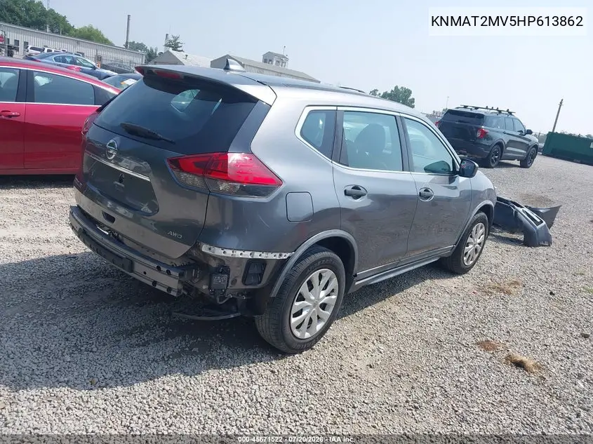 2017 Nissan Rogue S VIN: KNMAT2MV5HP613862 Lot: 45671522