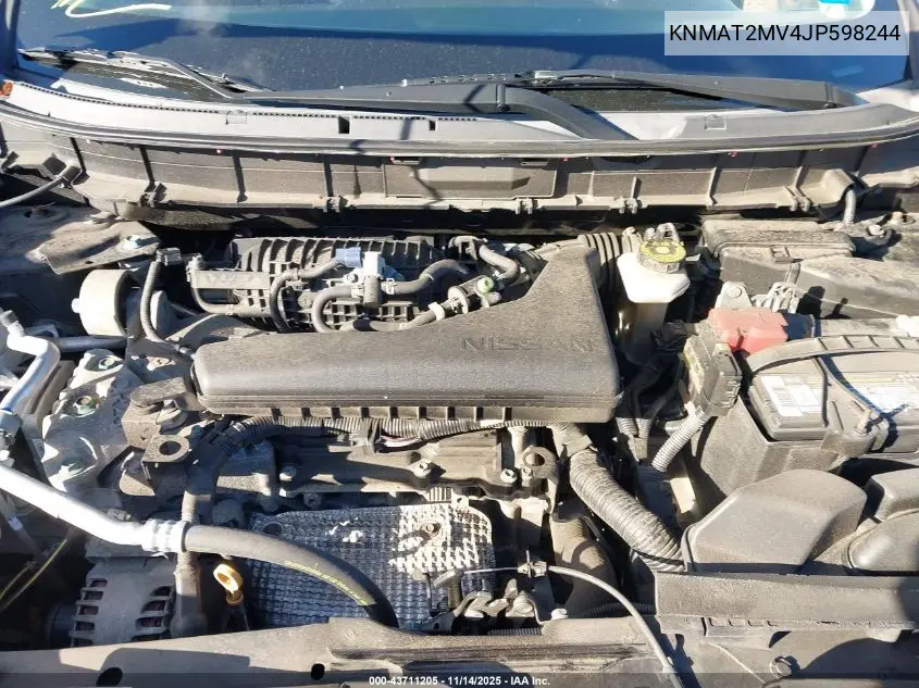 KNMAT2MV4JP598244 2018 Nissan Rogue Sv