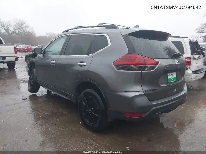 5N1AT2MV4JC794042 2018 Nissan Rogue Sv