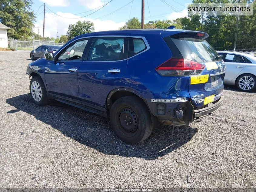 2018 Nissan Rogue S VIN: 5N1AT2MT1JC830025 Lot: 45427159