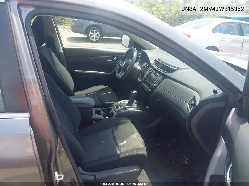 2018 Nissan Rogue S VIN: JN8AT2MV4JW315352 Lot: 45588398