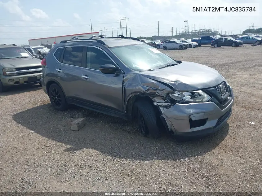 2018 Nissan Rogue Sv VIN: 5N1AT2MT4JC835784 Lot: 45654890