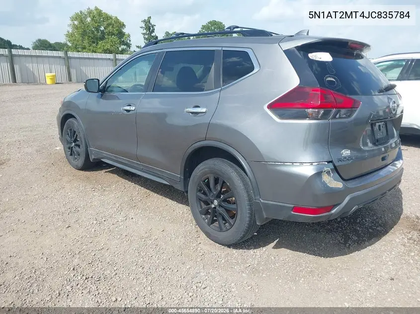 2018 Nissan Rogue Sv VIN: 5N1AT2MT4JC835784 Lot: 45654890