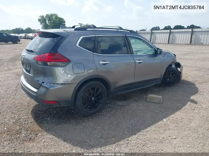 2018 Nissan Rogue Sv VIN: 5N1AT2MT4JC835784 Lot: 45654890