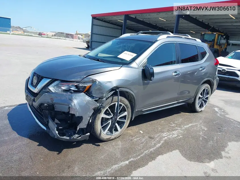 2018 Nissan Rogue Sl VIN: JN8AT2MVXJW306610 Lot: 45676518