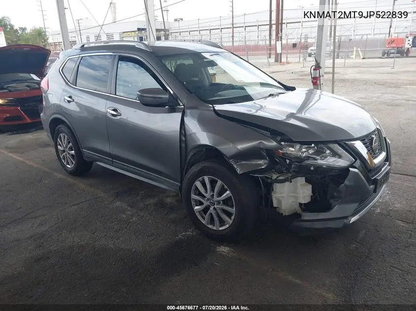 2018 Nissan Rogue Sv VIN: KNMAT2MT9JP522839 Lot: 45676677