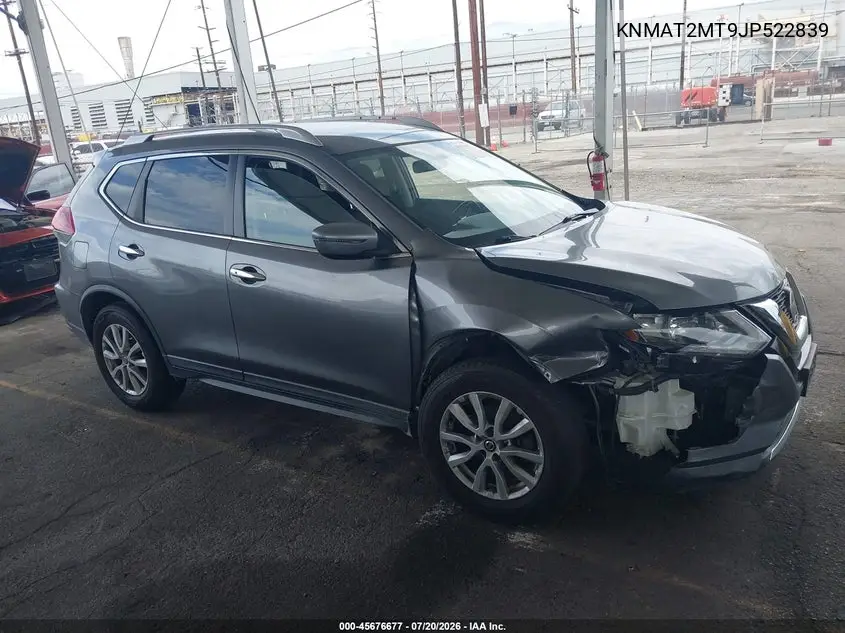 2018 Nissan Rogue Sv VIN: KNMAT2MT9JP522839 Lot: 45676677