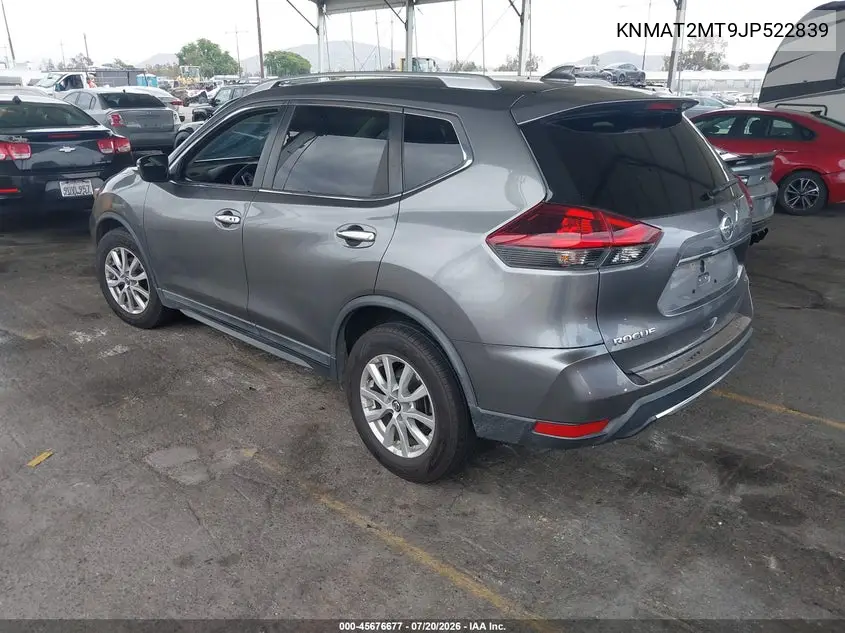 2018 Nissan Rogue Sv VIN: KNMAT2MT9JP522839 Lot: 45676677