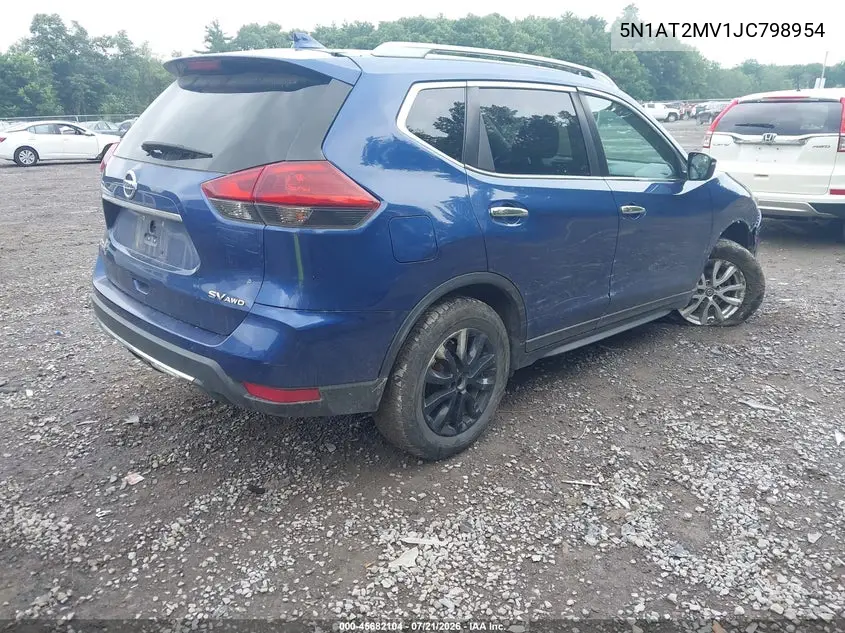 2018 Nissan Rogue Sv VIN: 5N1AT2MV1JC798954 Lot: 45682104