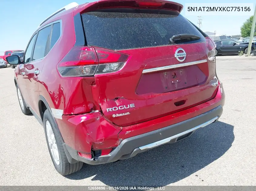 2019 Nissan Rogue S/Sl/Sv VIN: 5N1AT2MVXKC775156 Lot: 12658696x