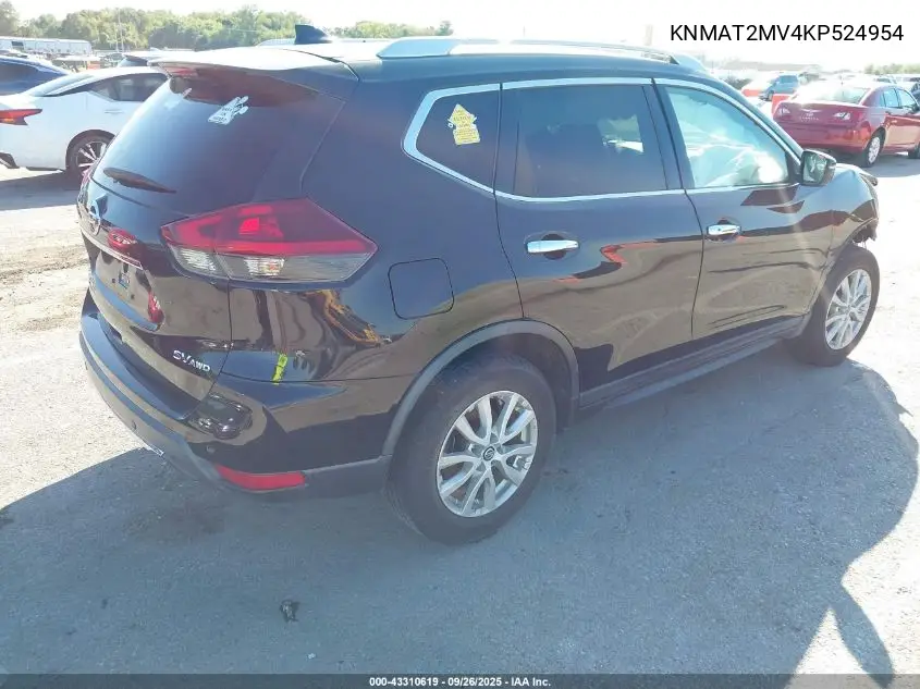 KNMAT2MV4KP524954 2019 Nissan Rogue Sv