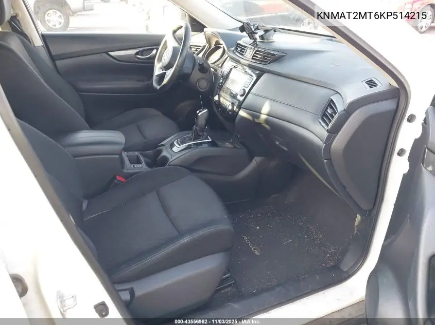 KNMAT2MT6KP514215 2019 Nissan Rogue Sv