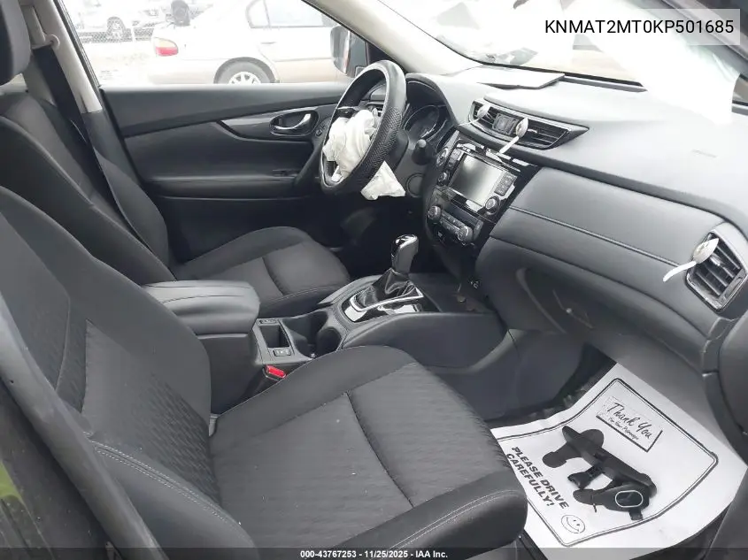 KNMAT2MT0KP501685 2019 Nissan Rogue Sv