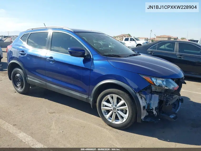 JN1BJ1CPXKW228904 2019 Nissan Rogue Sport Sv