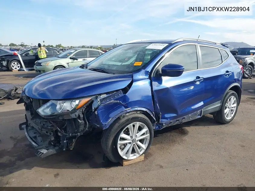 JN1BJ1CPXKW228904 2019 Nissan Rogue Sport Sv