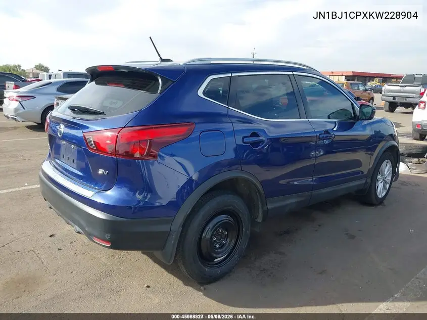 JN1BJ1CPXKW228904 2019 Nissan Rogue Sport Sv