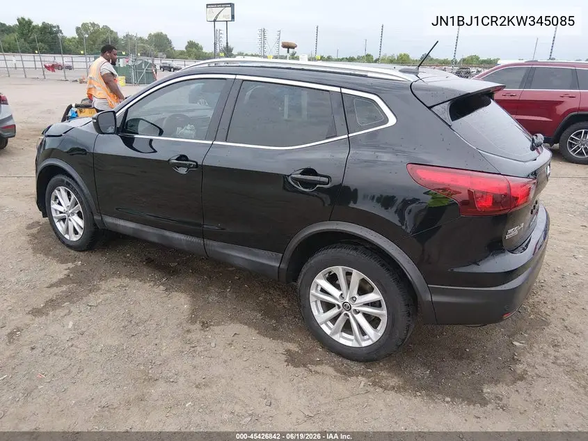 2019 Nissan Rogue Sport Sv VIN: JN1BJ1CR2KW345085 Lot: 45426842