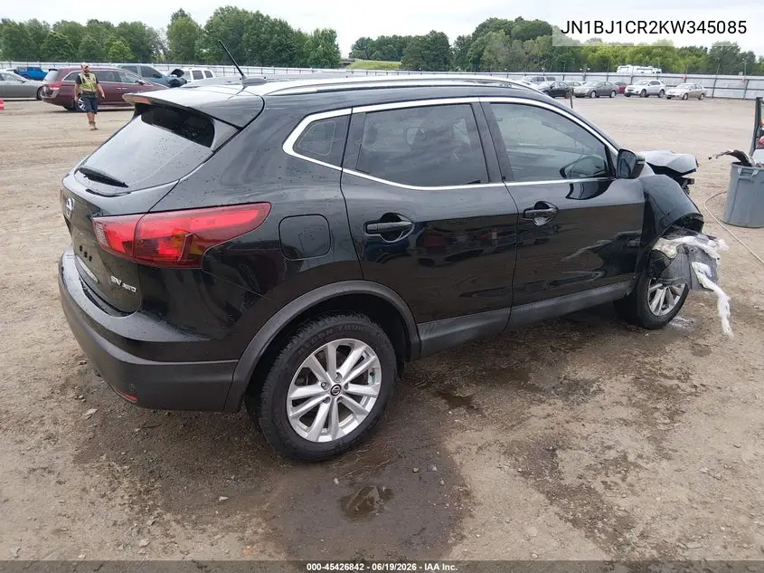 2019 Nissan Rogue Sport Sv VIN: JN1BJ1CR2KW345085 Lot: 45426842
