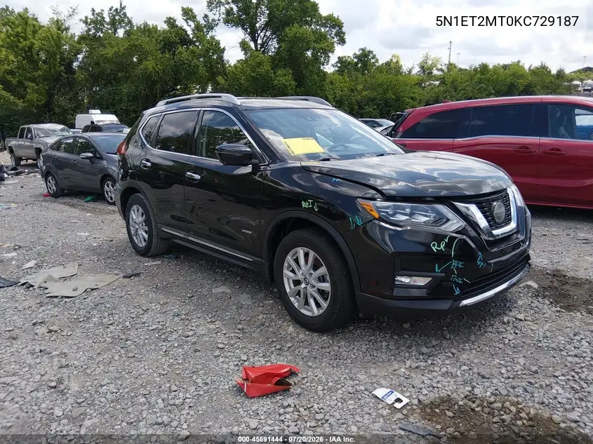 2019 Nissan Rogue Hybrid Sl VIN: 5N1ET2MT0KC729187 Lot: 45591444