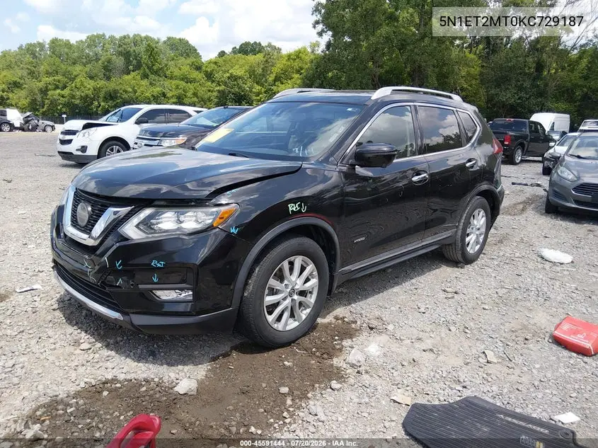 2019 Nissan Rogue Hybrid Sl VIN: 5N1ET2MT0KC729187 Lot: 45591444