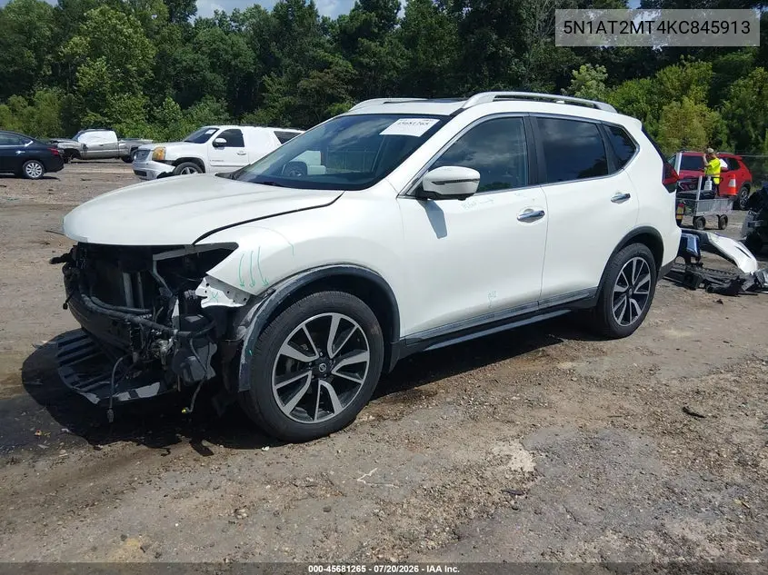 2019 Nissan Rogue Sl VIN: 5N1AT2MT4KC845913 Lot: 45681265