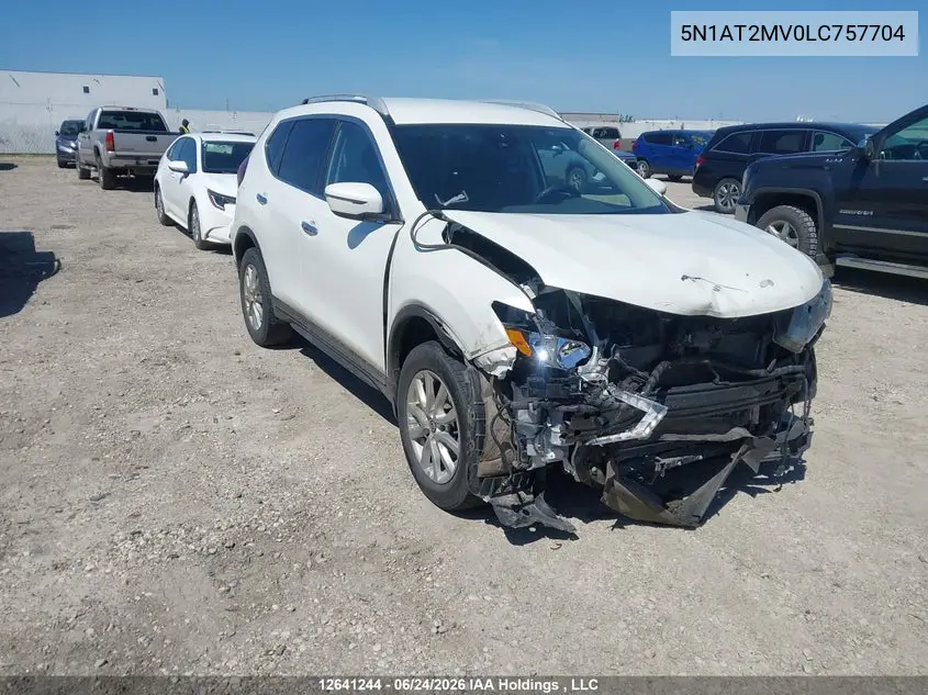 2020 Nissan Rogue S/Sl/Sv VIN: 5N1AT2MV0LC757704 Lot: 12641244