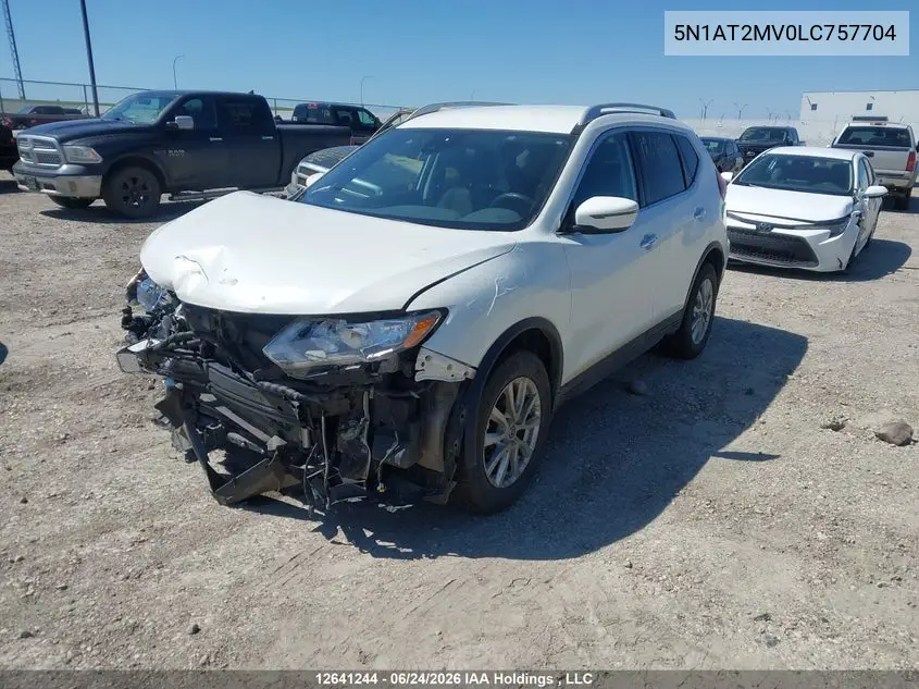 2020 Nissan Rogue S/Sl/Sv VIN: 5N1AT2MV0LC757704 Lot: 12641244