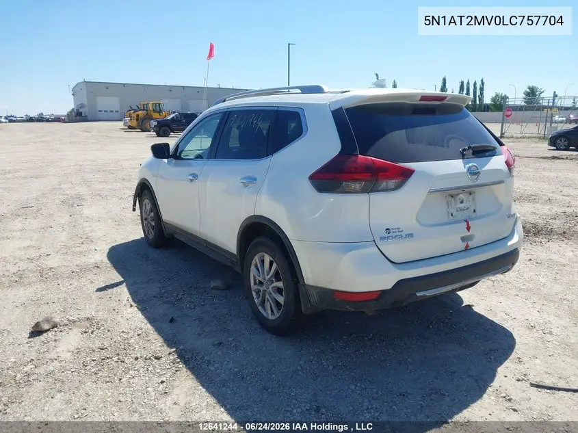 2020 Nissan Rogue S/Sl/Sv VIN: 5N1AT2MV0LC757704 Lot: 12641244