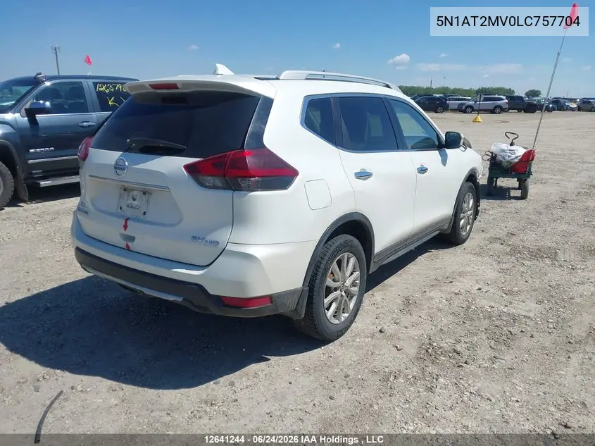 2020 Nissan Rogue S/Sl/Sv VIN: 5N1AT2MV0LC757704 Lot: 12641244