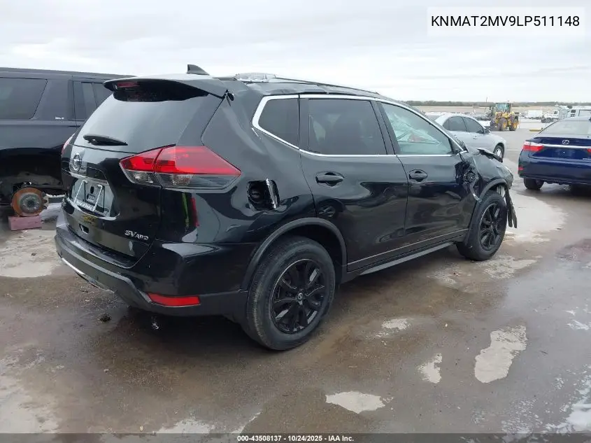 KNMAT2MV9LP511148 2020 Nissan Rogue Sv Intelligent Awd