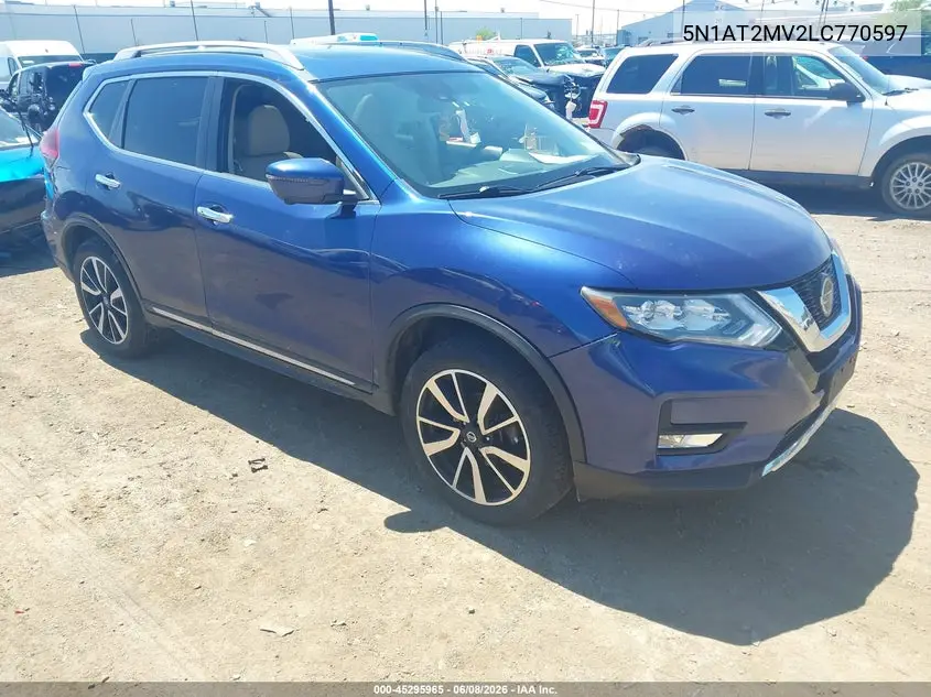 2020 Nissan Rogue Sl Intelligent Awd VIN: 5N1AT2MV2LC770597 Lot: 45295965
