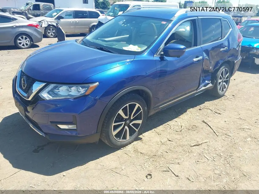 2020 Nissan Rogue Sl Intelligent Awd VIN: 5N1AT2MV2LC770597 Lot: 45295965