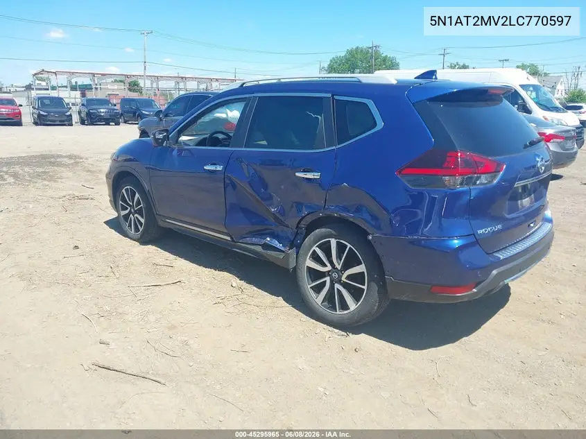 2020 Nissan Rogue Sl Intelligent Awd VIN: 5N1AT2MV2LC770597 Lot: 45295965