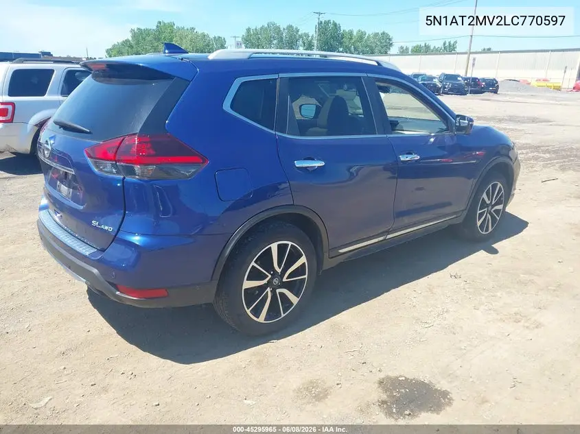 2020 Nissan Rogue Sl Intelligent Awd VIN: 5N1AT2MV2LC770597 Lot: 45295965