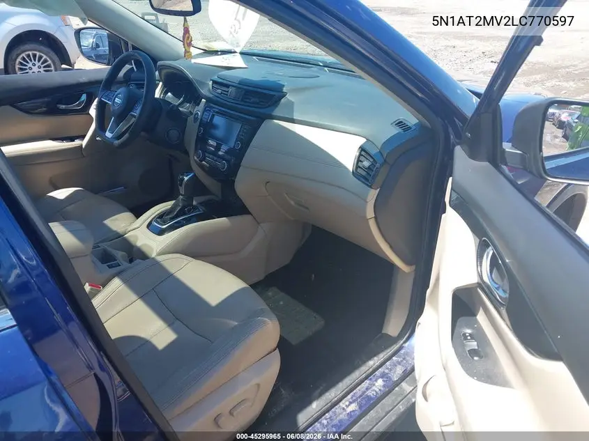 2020 Nissan Rogue Sl Intelligent Awd VIN: 5N1AT2MV2LC770597 Lot: 45295965