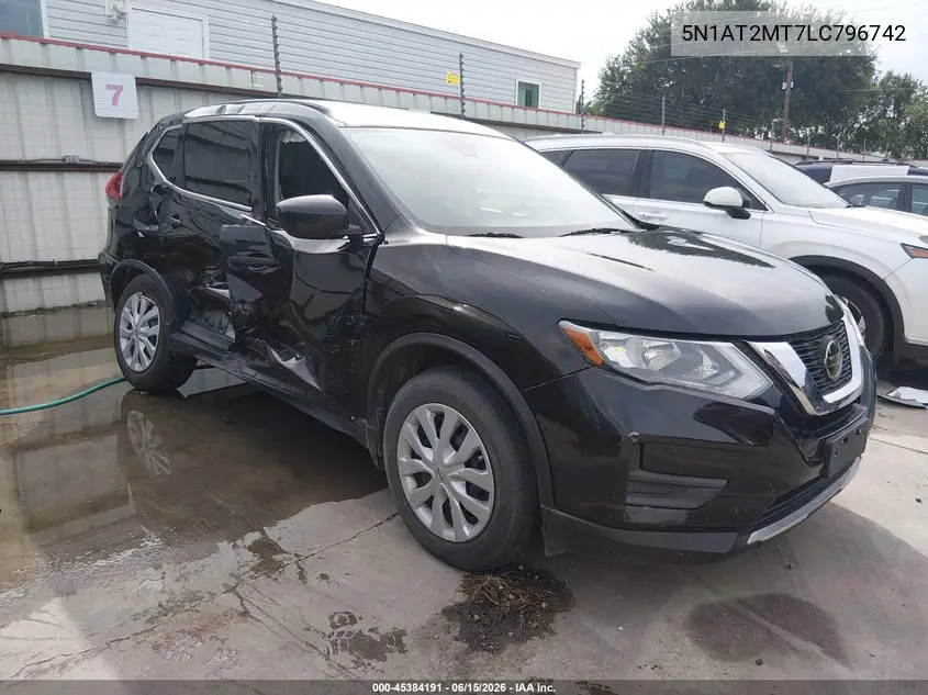 2020 Nissan Rogue S Fwd VIN: 5N1AT2MT7LC796742 Lot: 45384191