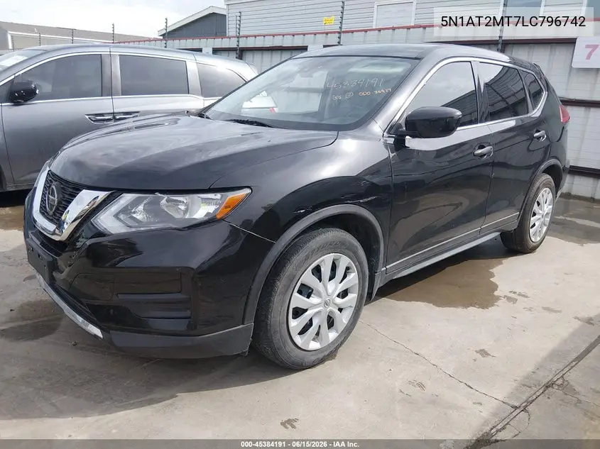 2020 Nissan Rogue S Fwd VIN: 5N1AT2MT7LC796742 Lot: 45384191