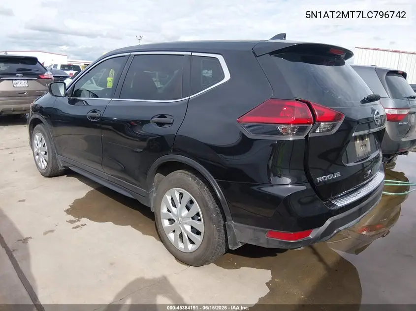 2020 Nissan Rogue S Fwd VIN: 5N1AT2MT7LC796742 Lot: 45384191