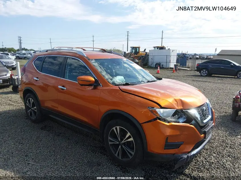 2020 Nissan Rogue Sv Intelligent Awd VIN: JN8AT2MV9LW104649 Lot: 45532668